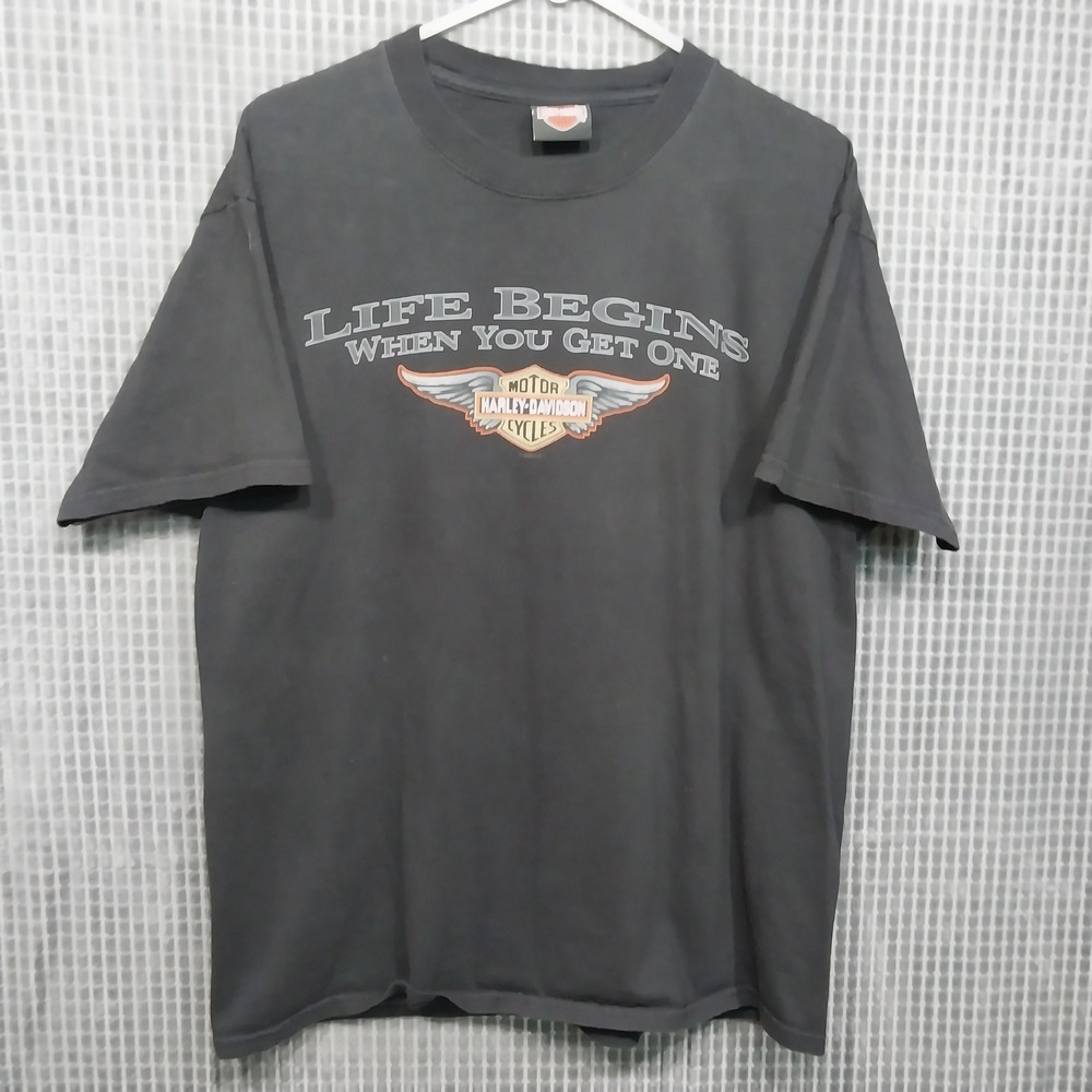 Harley-Davidson Mens Graphic T-Shirt Bluegrass Louisville KY Large Black